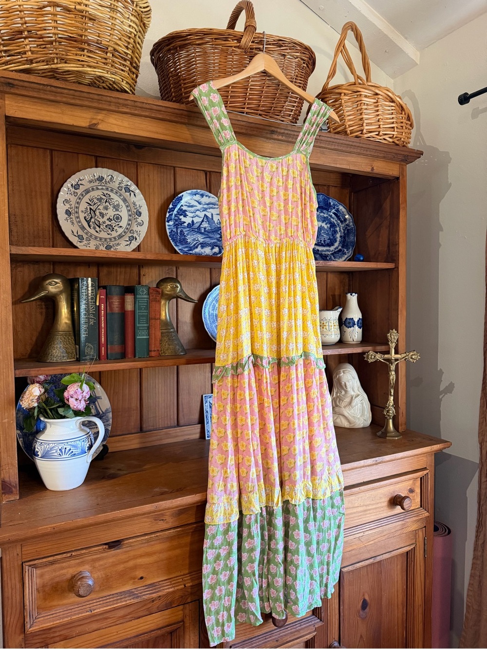 Floral Tiered Maxi Kiwi + Punch - Picture 5 of 7
